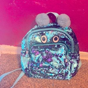 A blue backpack
